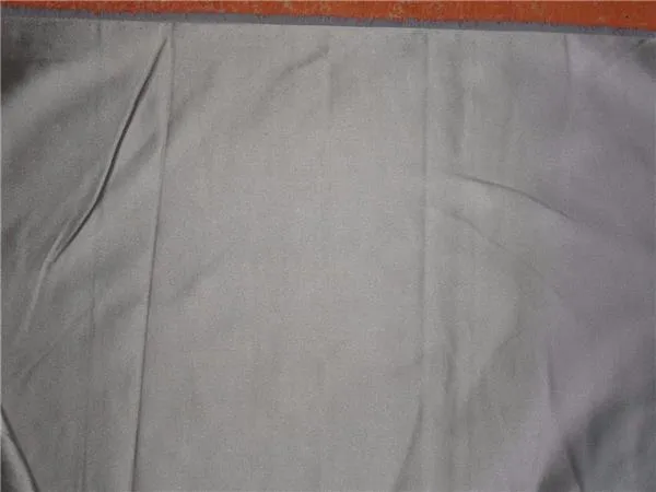100% SILK DUTCHESS SATIN LIGHT DUSTY BLUE X IVORY 56"  LYCRA WIDE [6127]