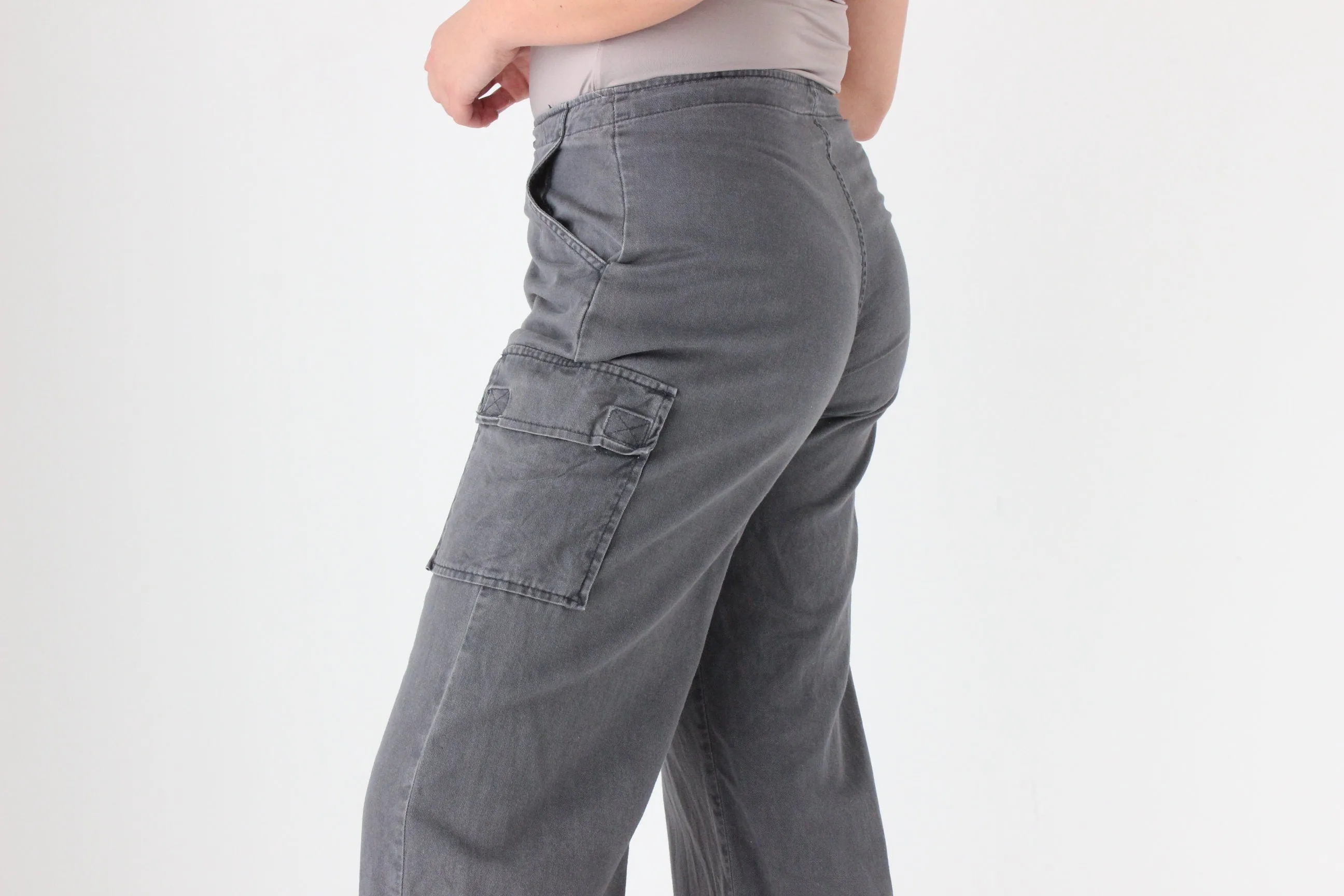 90s Faded Cotton Unisex Cargo Pants