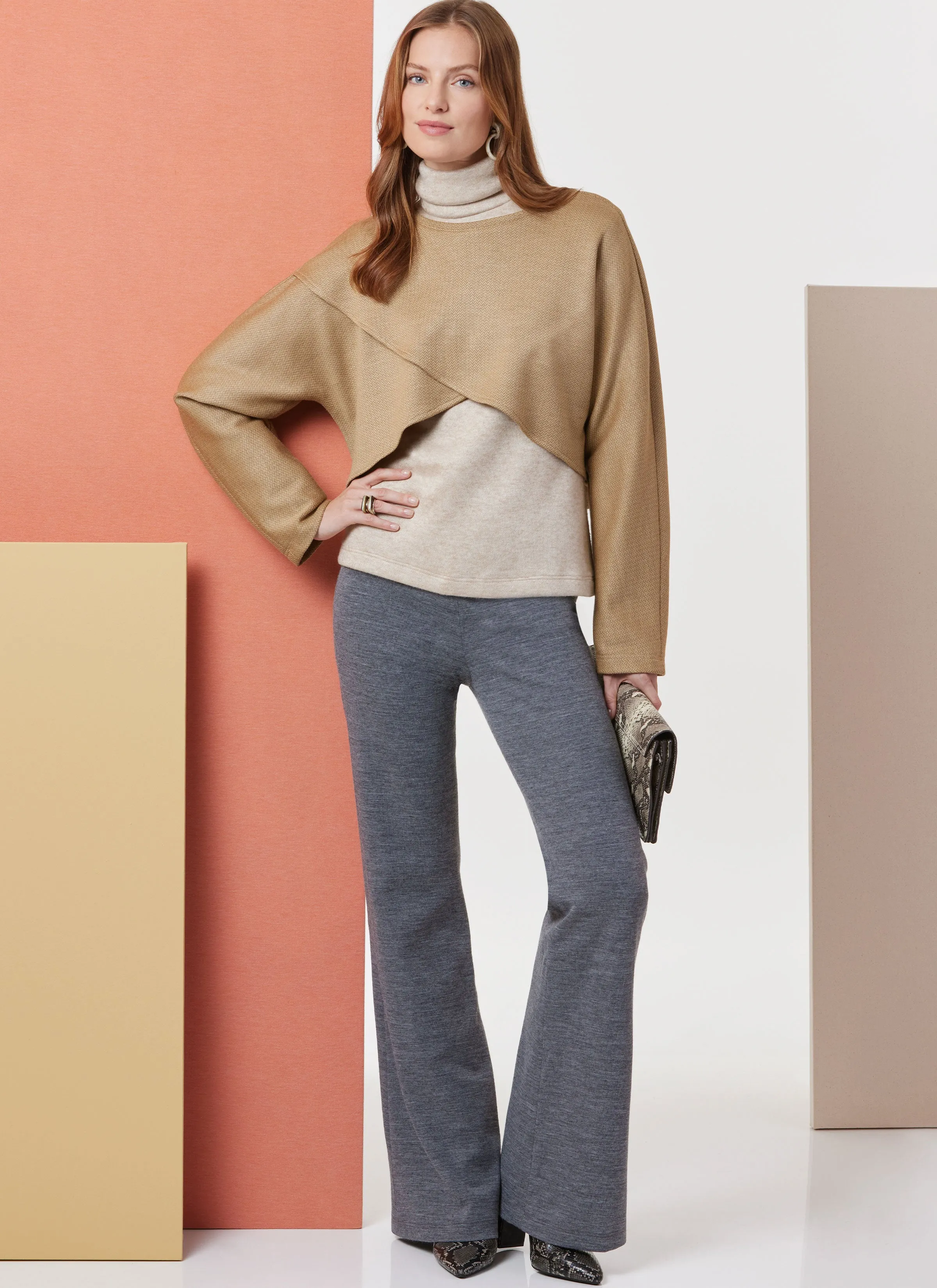Butterick sewing pattern B7013 Misses' Knit Tops, Skirt, and Pants