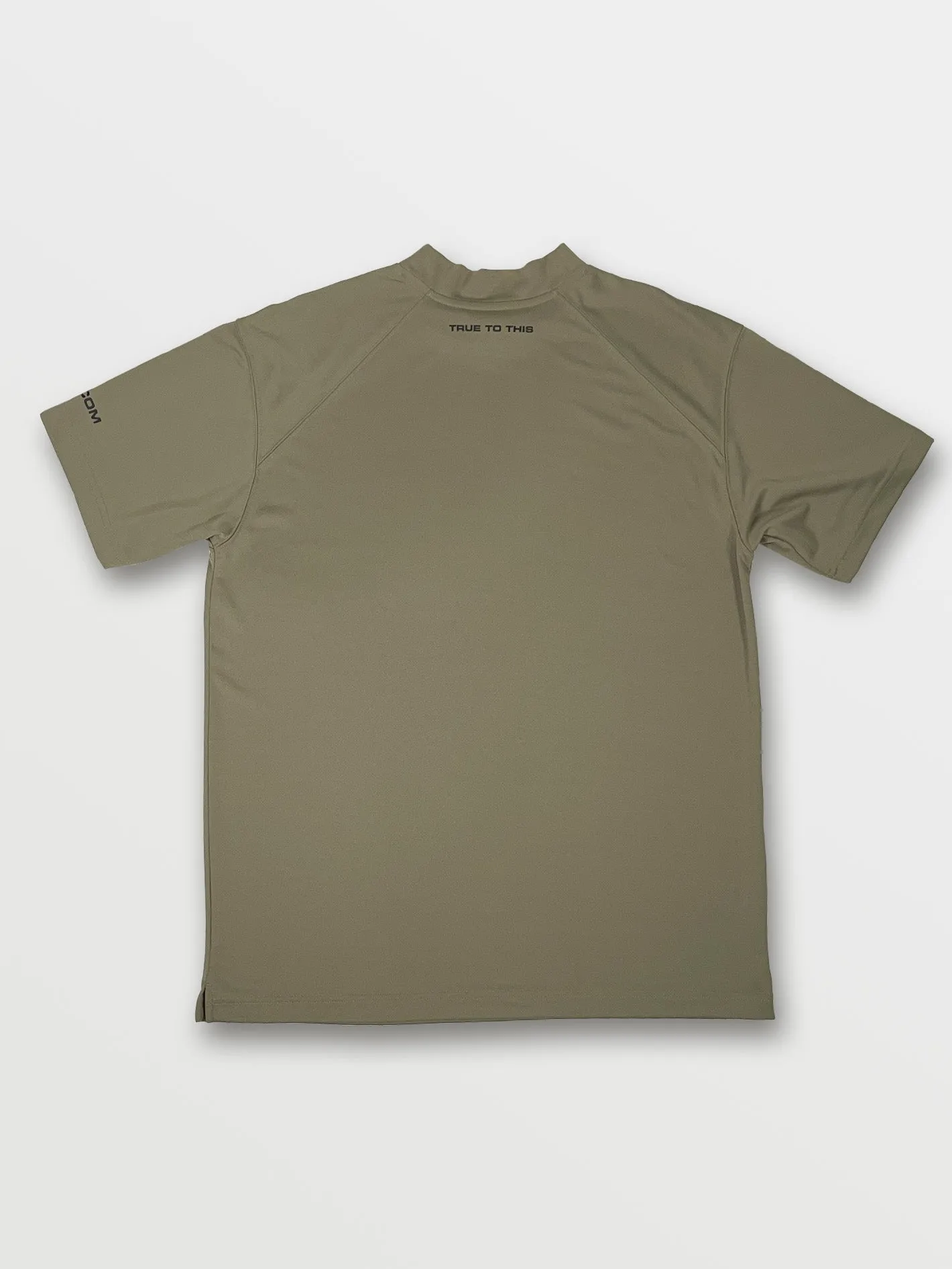 Circle Stone Mock Neck Short Sleeve Tee - Thyme