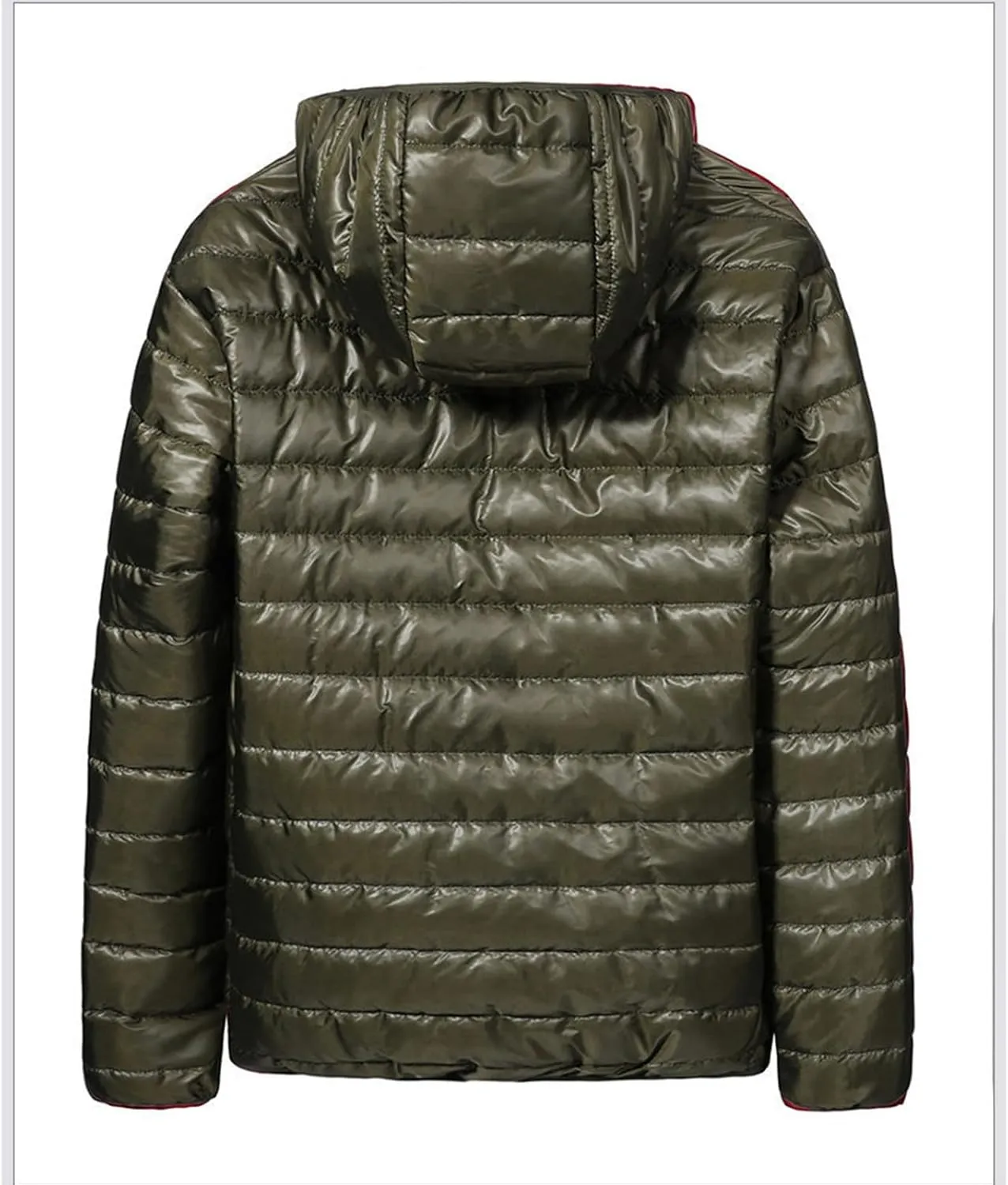 Down Jacket Men Lightweight Packable Puffer Jacket Winter Thermal Quilted Coats Waterproof Bubble Coats with Hood