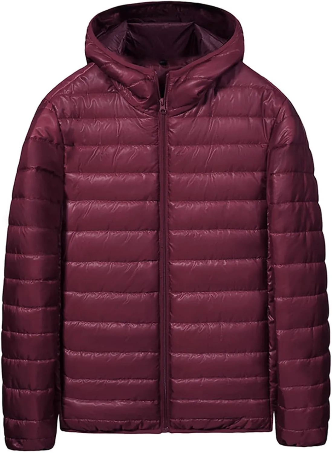 Down Jacket Men Lightweight Packable Puffer Jacket Winter Thermal Quilted Coats Waterproof Bubble Coats with Hood