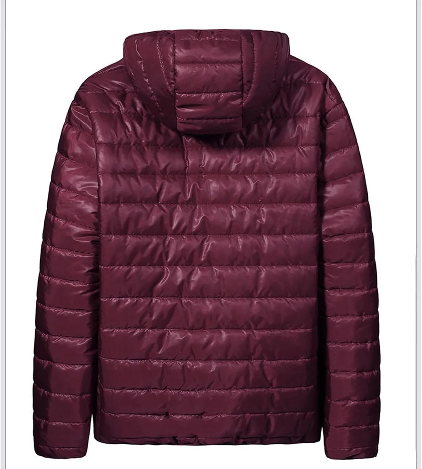 Down Jacket Men Lightweight Packable Puffer Jacket Winter Thermal Quilted Coats Waterproof Bubble Coats with Hood