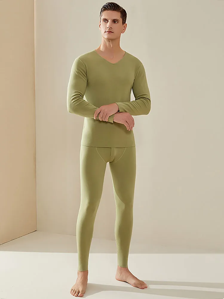 Fluffy Cotton Seamless Thermal Sets for Men