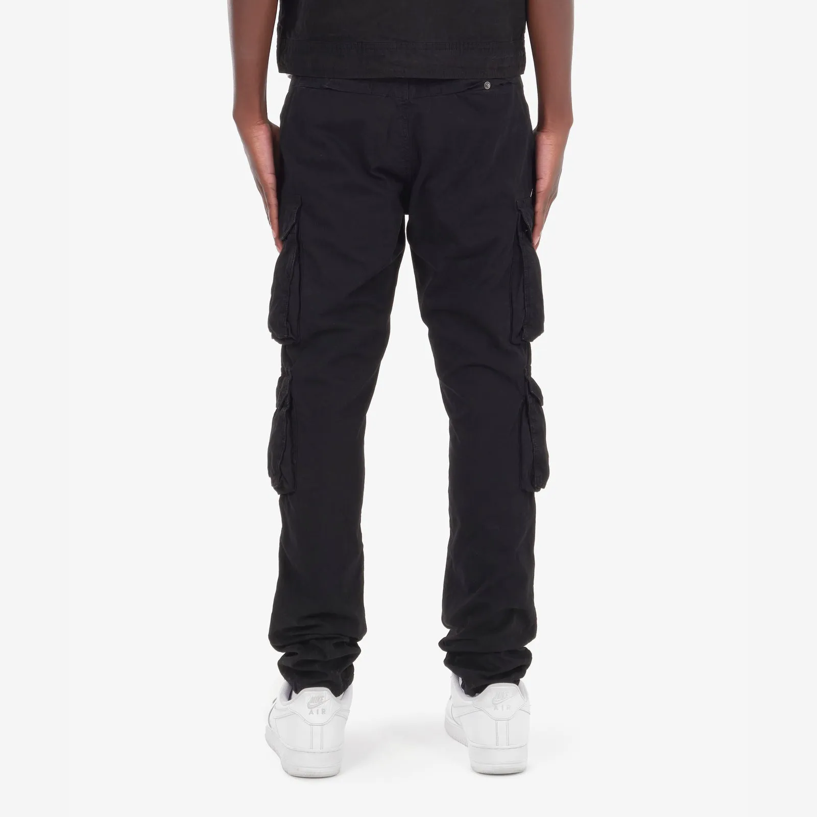 JET BLACK CARGOS W/ BELT