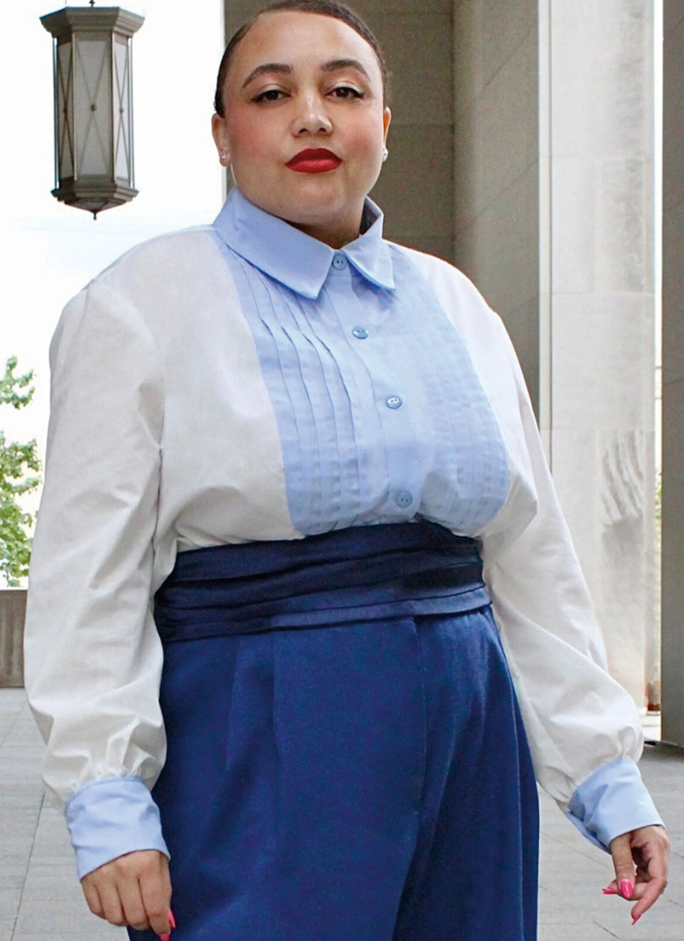 Know Me sewing pattern KM2104 Misses' Shirt and Trousers by Raven Maureen