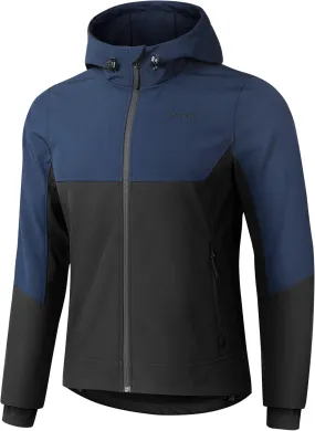 KUTOOK Men's Outdoor Softshell Jacket Hooded Thermal Waterproof Windbreaker Coats Fleece