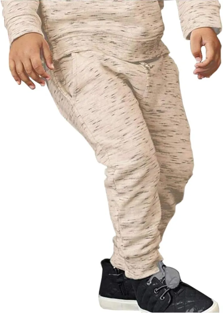 Little Boys Cartoon Pattern Cotton Drawstring Elastic Sweatpants Sport Jogger Pants with Pocket