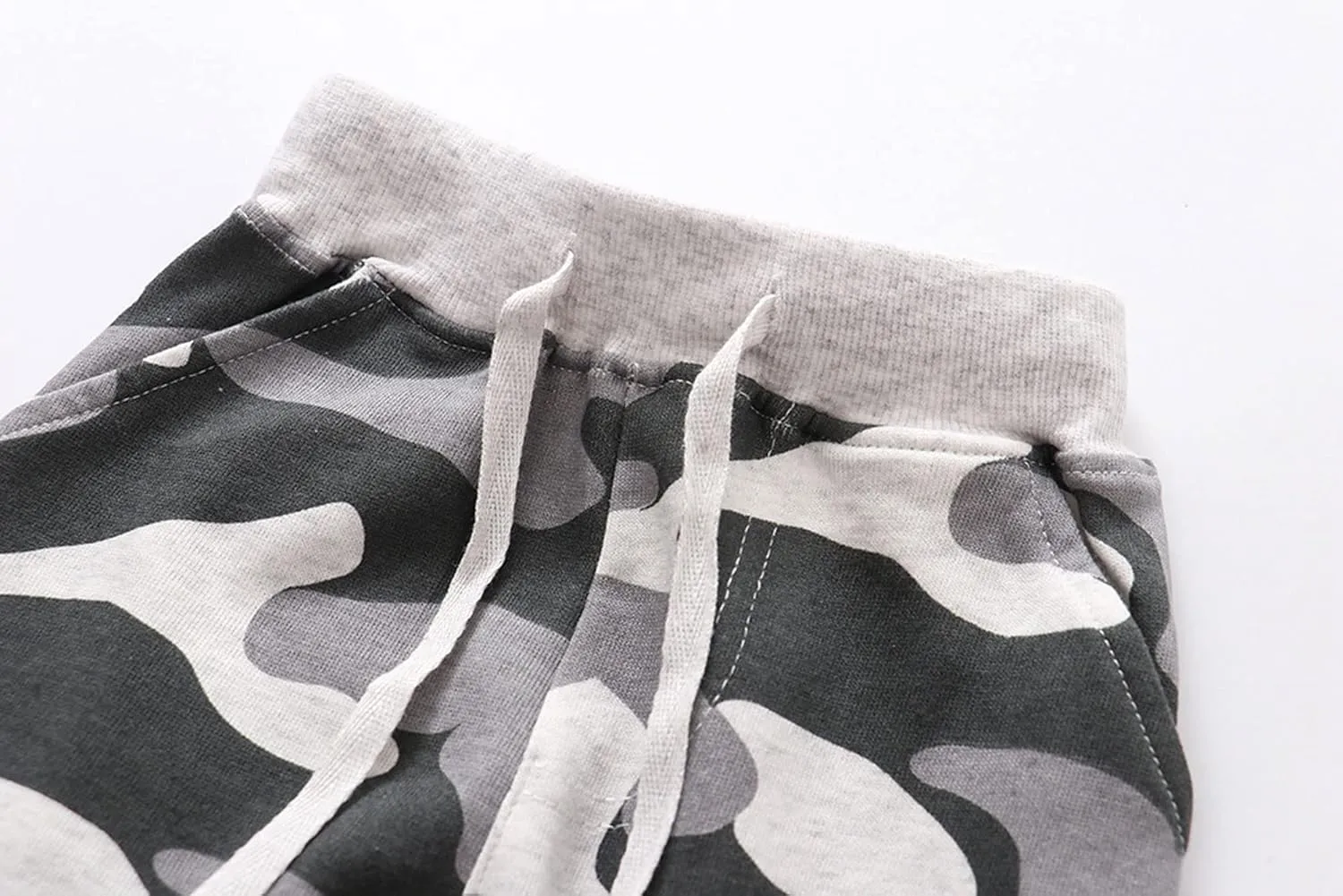 Little Boys Cartoon Pattern Cotton Drawstring Elastic Sweatpants Sport Jogger Pants with Pocket