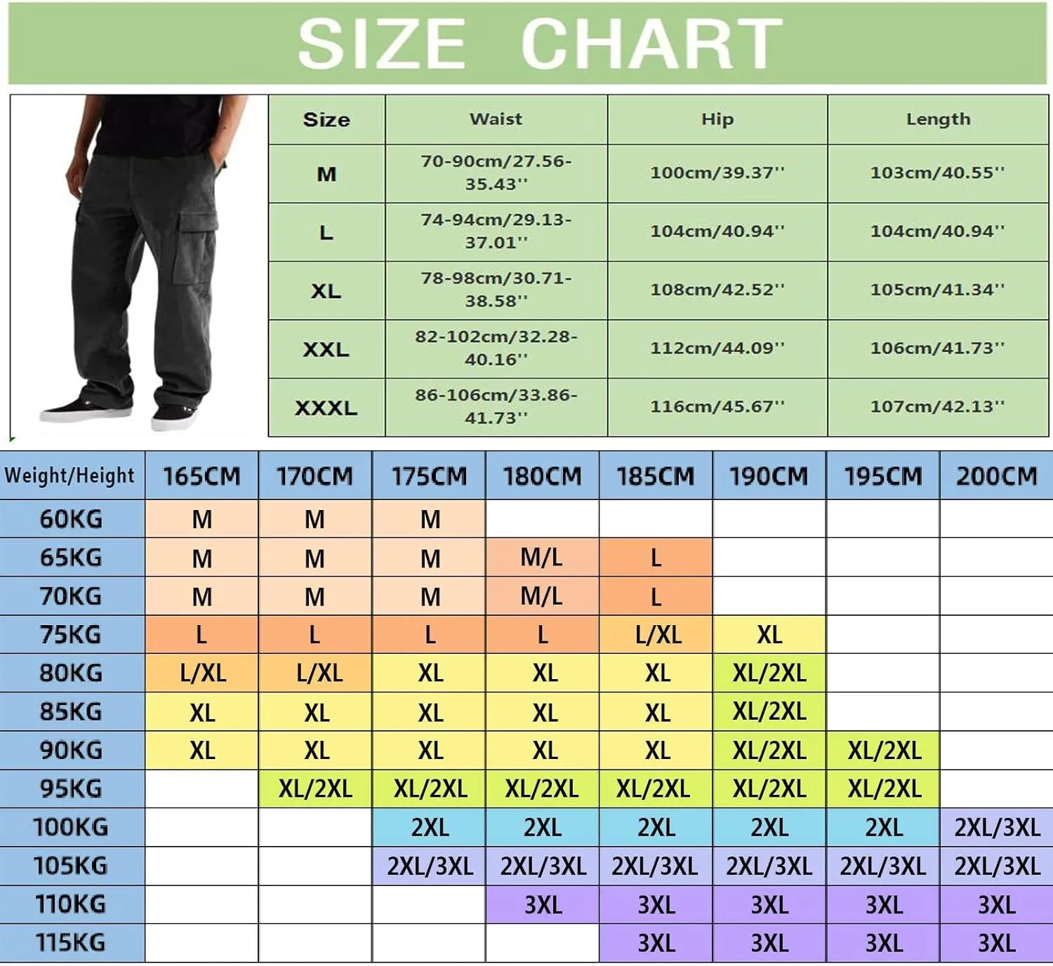 Men's Cargo Pants High Street Leisure Loose Sports Running Solid Color Lace Up Cargo Mens Outdoor Hiking Cargo Pants
