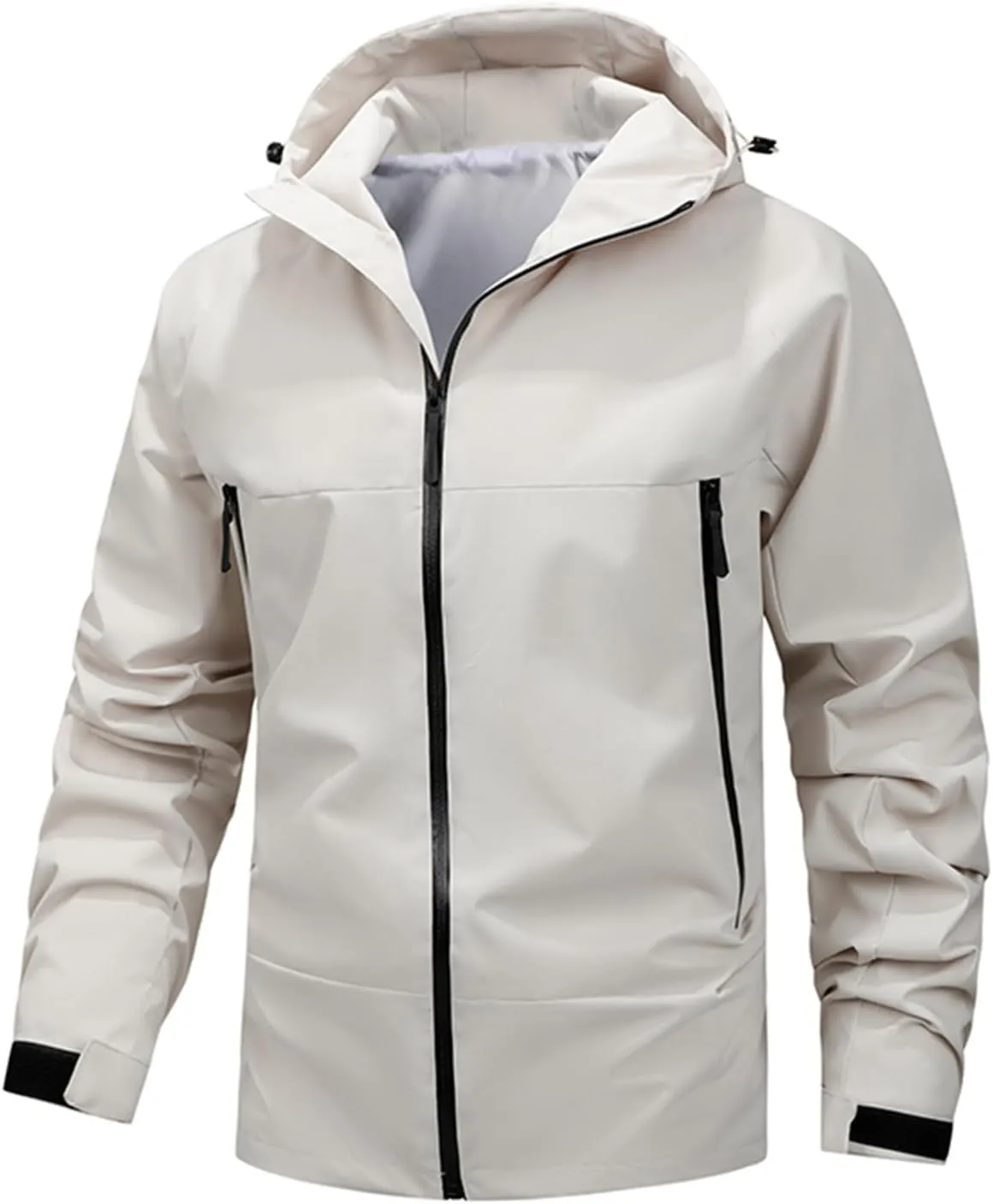 Men’s Casual Patchwork Fashion Long Sleeve Zipper Outwear Sweater Jacket Tops 2024 Big and Tall For Men Fall Comfy