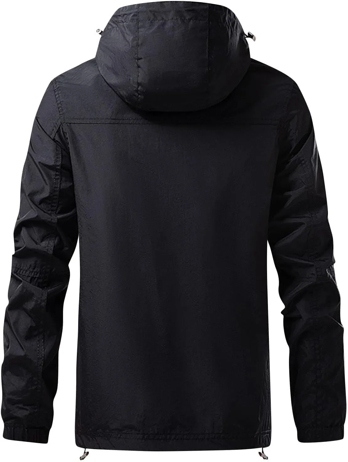 Men's Lightweight Hoodie Jackets Shell Windbreaker with Hood for Big Tall Men Hiking Travel Running Fishing Jackets