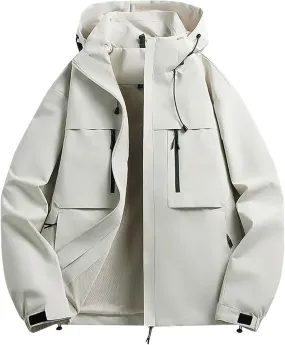 Men's Lightweight Jackets Casual Windbreaker Stylish Light Golf Full Zip Up Work Dress Business Varsity Cycling Walk