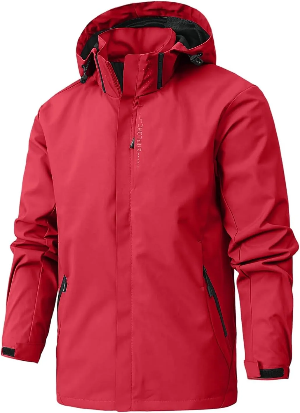 Men's Winter Coats Windproof and Waterproof Outdoor Rain Coat Slim Fit Couple's Hiking Clothes for Hiking Travel