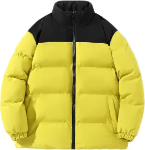 Mens Winter Jacket Thicken Puffer Jacket Down Jacket for Men Full Zip Puffy Jackets Quilted Insulated Jacket