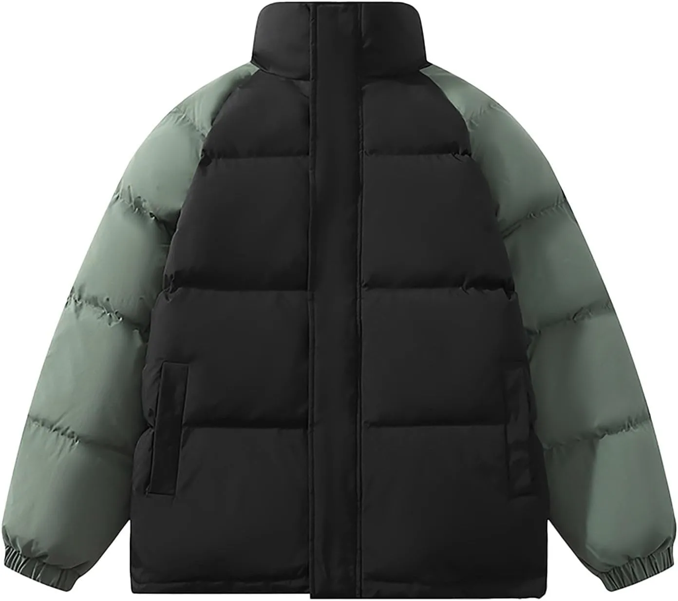 Mens Winter Jacket Warm Puffer Jacket Full Zip Puffy Jackets Down Jackets for Men Quilted Insulated Jacket