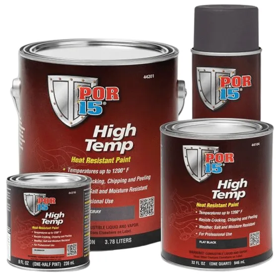 POR-15® 44204 Quart Manifold Gray High Temperature Paint