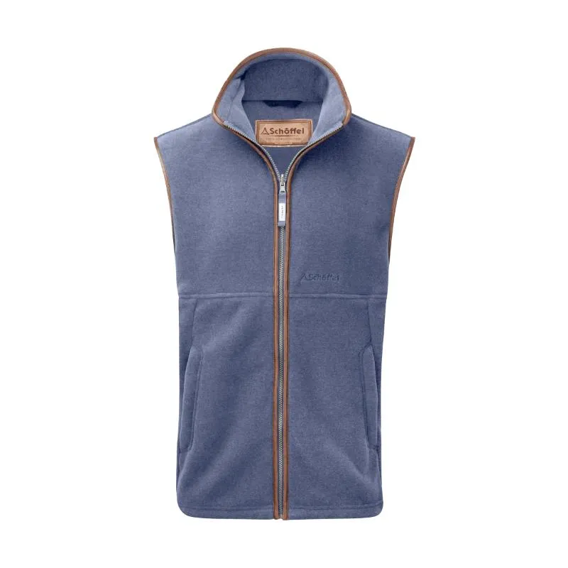 Schoffel Mens Oakham Fleece Gilet - Stone Blue