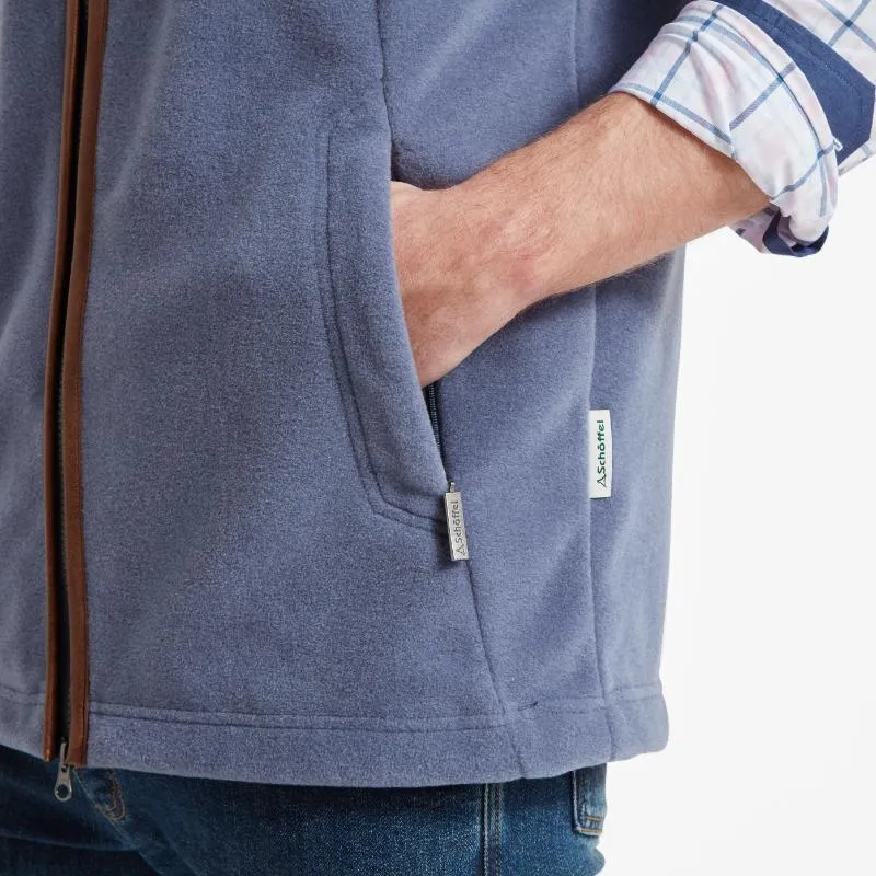 Schoffel Mens Oakham Fleece Gilet - Stone Blue