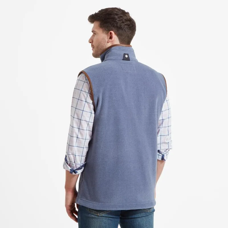 Schoffel Mens Oakham Fleece Gilet - Stone Blue