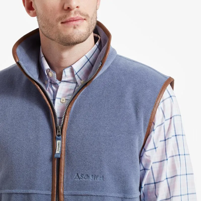 Schoffel Mens Oakham Fleece Gilet - Stone Blue