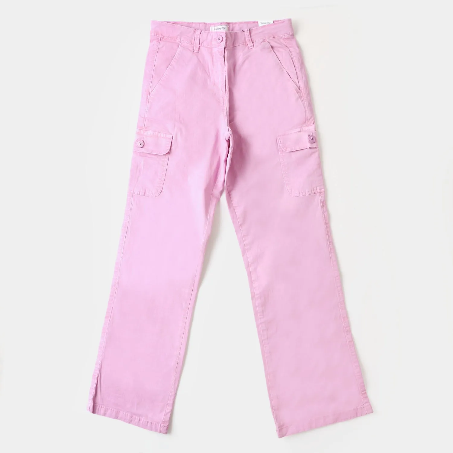 Teens Girls Cotton Pant Cargo - Lilac